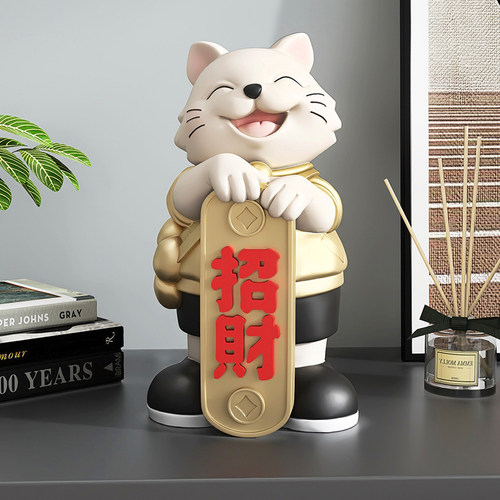 卡通招财猫摆件家居饰品店铺开业礼物前台收银台装饰乔迁新居礼品