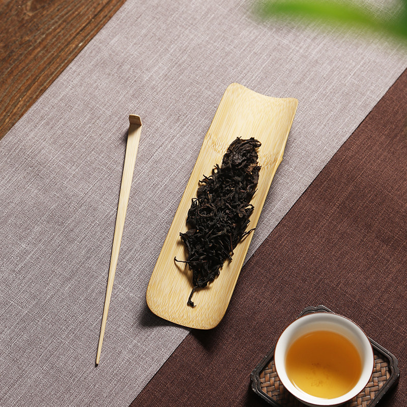手工竹制套装茶针茶勺茶匙茶则茶拨赏茶荷茶道六君子功夫茶具配件