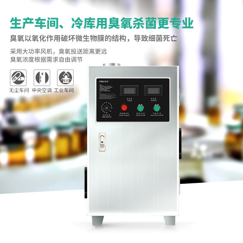 飞立FL-820F风管式臭氧发生器中央空调臭氧杀菌机制药车间消毒