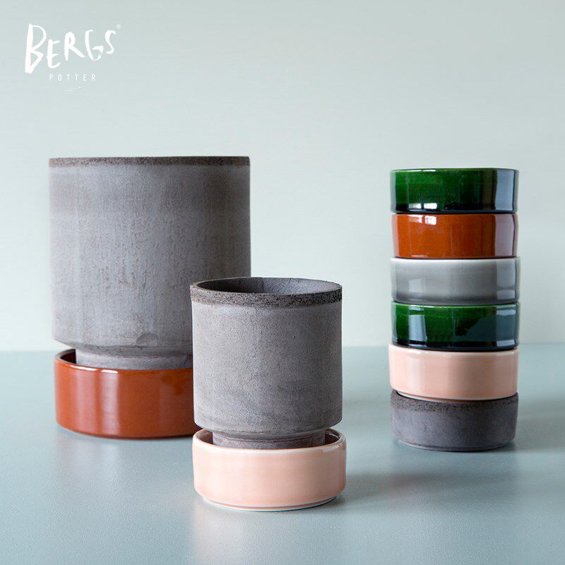 Bergs Potter 霍芙系列 宝格仕手工陶盆 北欧花卉绿植室内外花盆