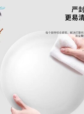 全白吸顶灯圆形超亮LED灯客厅卧室灯阳台灯楼道工程面包灯具智能