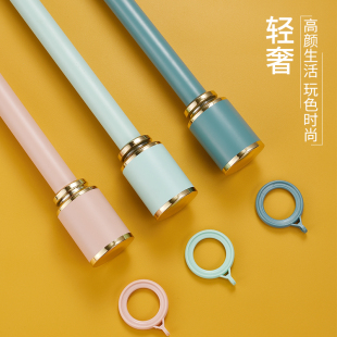 ?窗帘杆 罗马杆子 单双 加厚 铝合金 轨道顶装侧支架配件挂钩