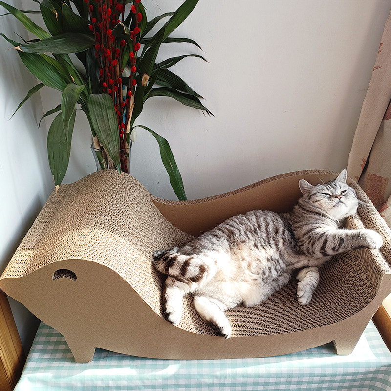 包邮猫抓板磨爪器猫窝沙发猫爪板瓦楞纸猫咪大号宠物用品蹭爪板