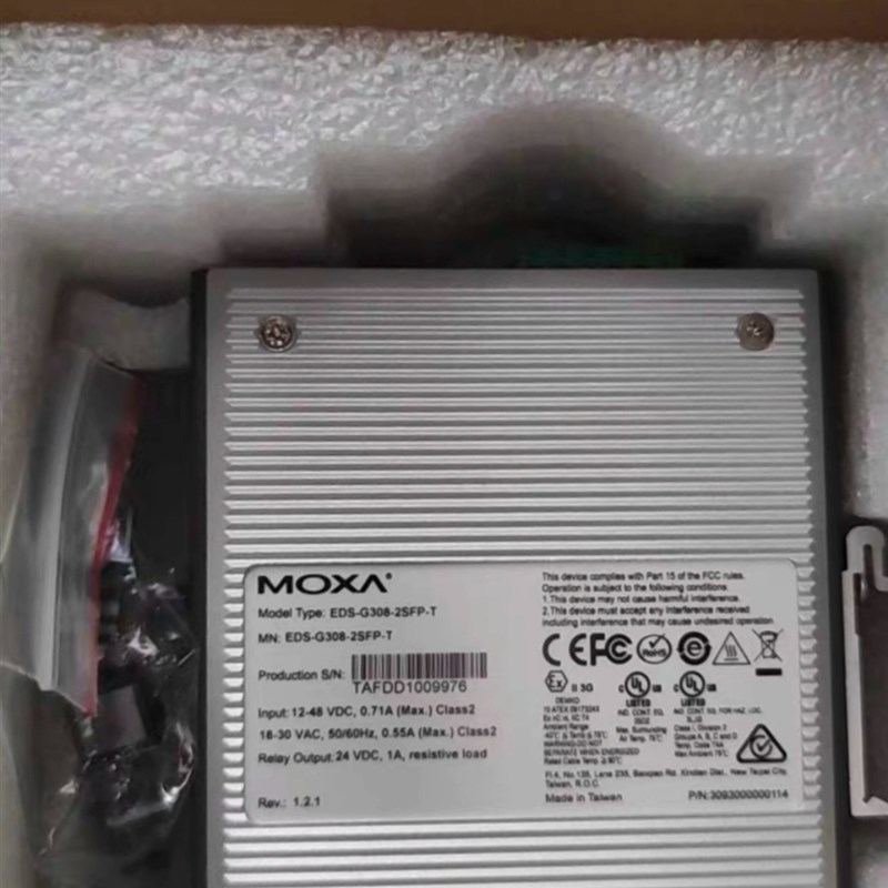 议价摩莎 MOXA EDS-G308-2SFP-T全新 千兆工业交换机
