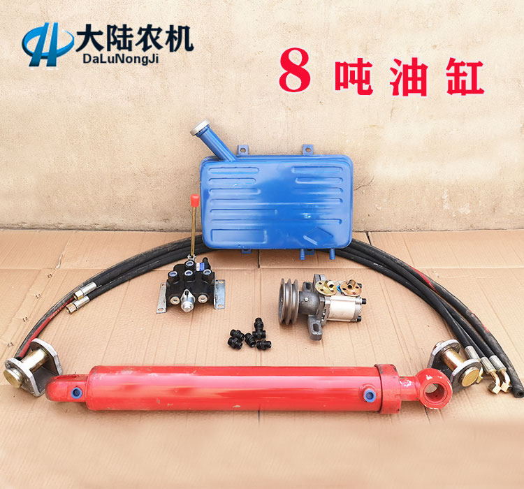 拖拉机货车农用车改装吊车 随车吊 强升强降双向8吨油缸劈柴机