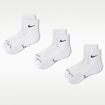 耐克（NIKE）男女通款ONE QUARTER SOCK休闲时尚袜子IH8607-901