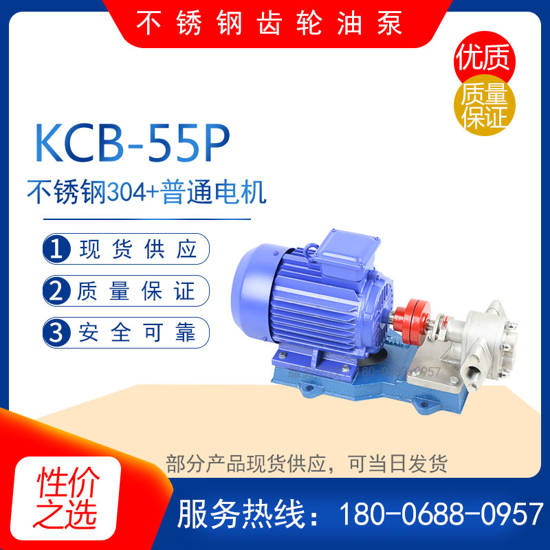 KCB-55 型不锈钢齿轮油泵 耐腐蚀化工泵 柴油输送泵 润滑油输油泵