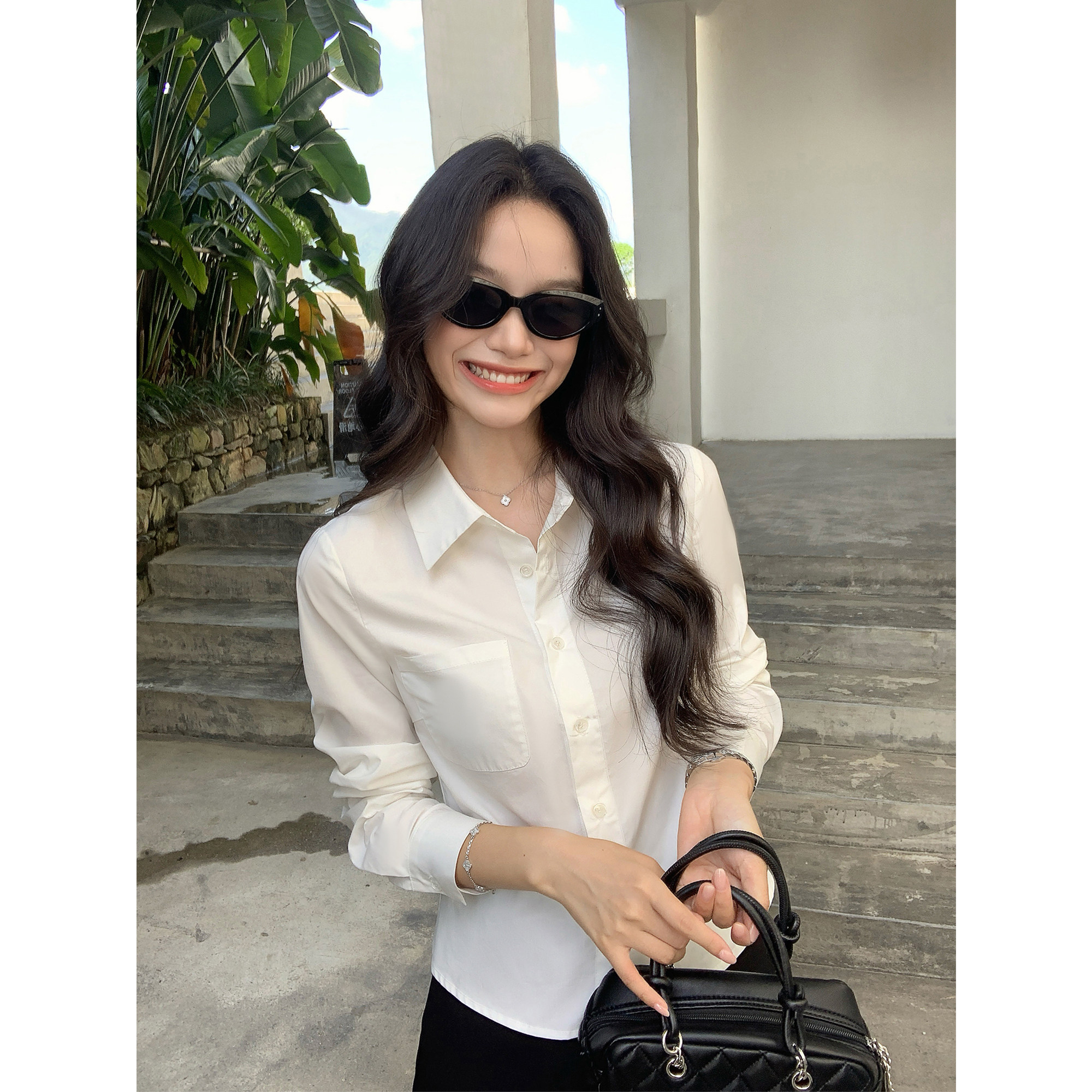 Maluona优雅利裁 高级感衬衫