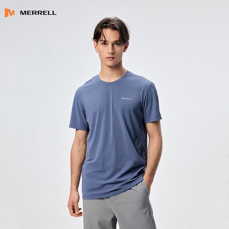 MERRELL迈乐男士速干圆领T恤户外休闲宽松短袖运动吸湿透气上衣男