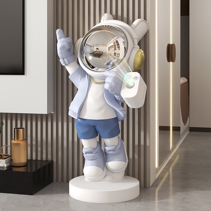 星空宇廊员地空人摆件客厅大型落太装饰品走航过道楼梯口玩偶大号