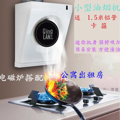 易型抽油烟机简你尺寸迷小侧吸壁挂单灶出租房公寓脱吸排油烟扇