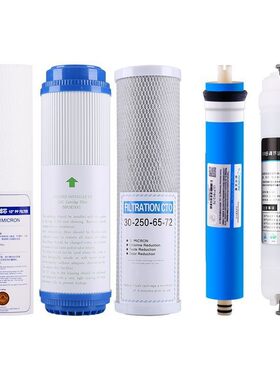 适用怡泽意尔美净水器滤芯三级渗级超纯滤水机反五透过滤芯全套装