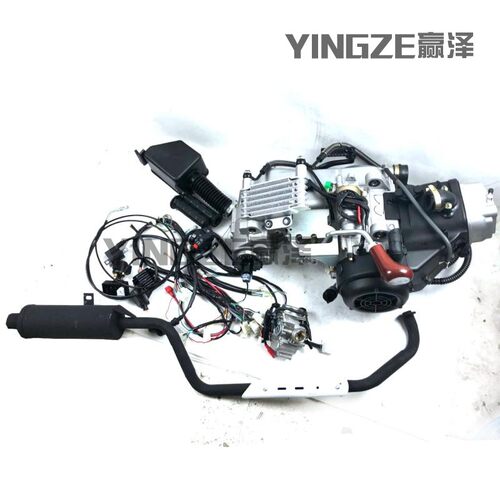 自制四轮钢管车150-200CC卡丁车沙滩车无级变速GY6内置倒档发动机