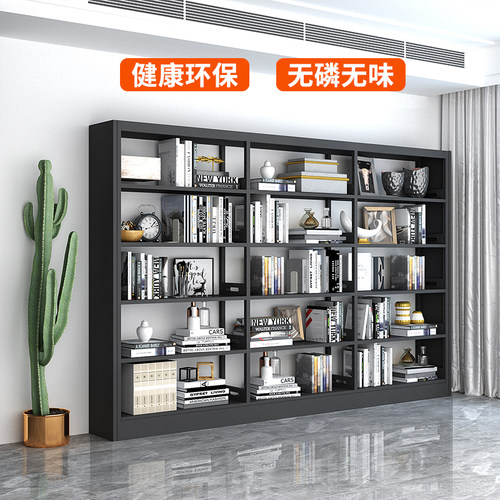 图书馆书架钢制书店学校单架面资料架阅览室档案架铁双储皮铁物架