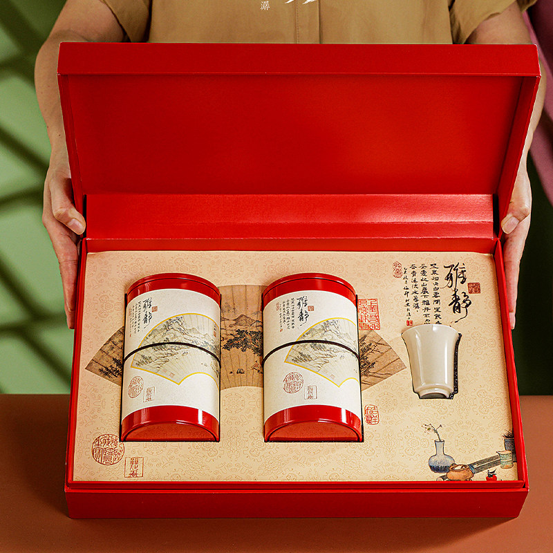 茶叶包装盒空盒古树红茶半斤装金毫眉白丛单骏银针通用礼盒装定制