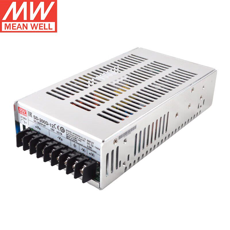 台湾明纬开关电源SD-200D-12 200W72~144V变12V16.7A DC-DC转换器