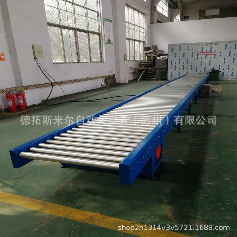动力滚筒输送线不锈钢自动辊筒滚轮传送带流水线 伸缩滚筒线设备