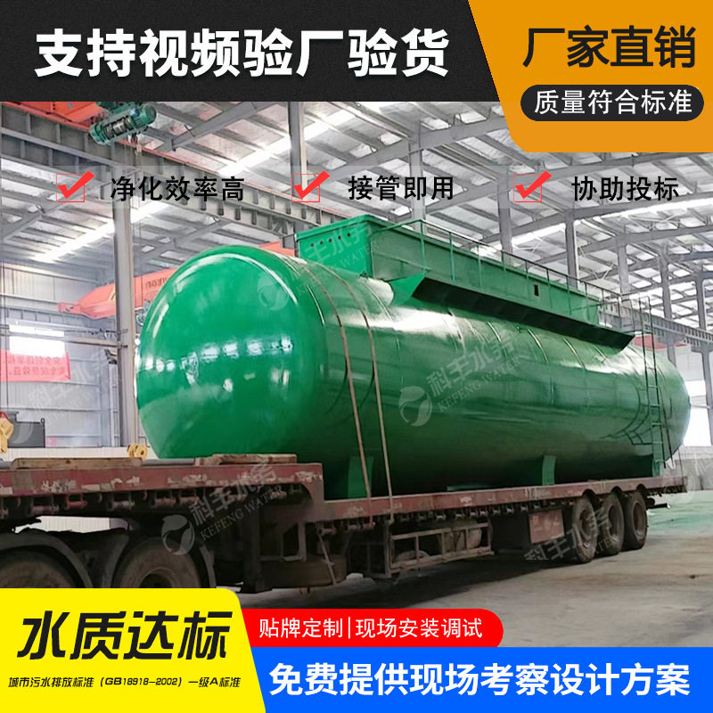 一体化污水处理设施 地埋式污水处理设备安装 屠宰场废水处理
