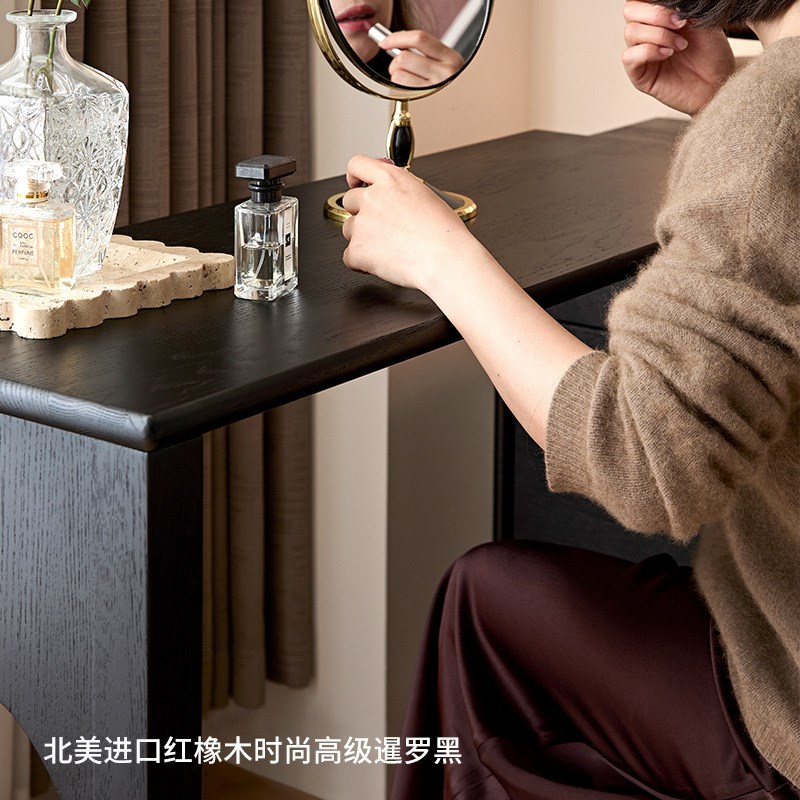 美式乡村实木复古斗柜餐边柜小户型中古风北美沙发V边柜收纳置物