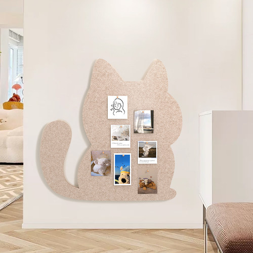 毛毡板小猫照片墙木毛毡墙贴背景饰软羊板展示墙作品展示小猫可爱