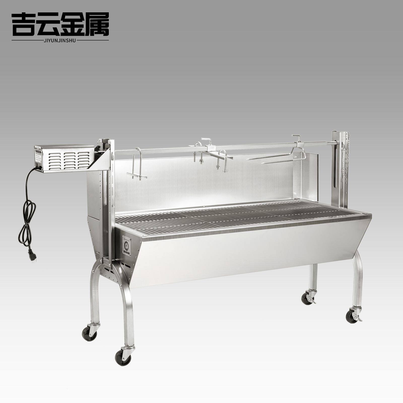 烤全羊炉子全自动商用无烟不锈钢烤全羊的架子烤羊腿烤全羊专用炉