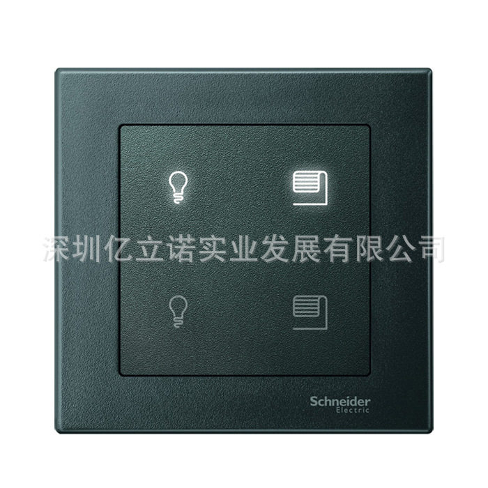 M系列KNX智能照明面板烟灰色
