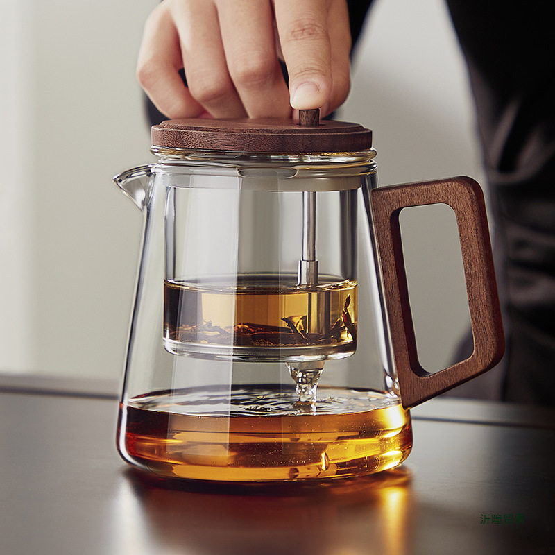 耐热玻璃飘逸杯一键滤茶泡茶壶2025新款家用茶水分离茶具套装