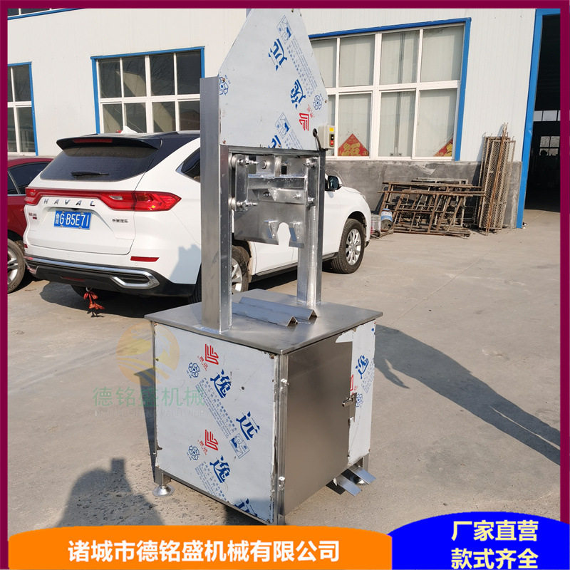 连续式猪头劈半打毛机可留脑壳
