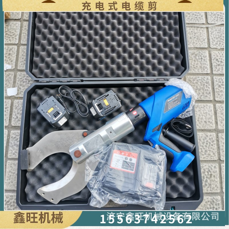 快速剪切 铁管开口断线钳 电y缆剪棘齿轮剪 充电式电动液压线缆剪