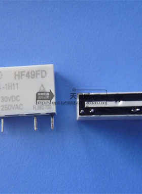 宏发继电器HF49FD-024-1H11替代JZC-49F-024-1H1 4脚常开5A250VAC