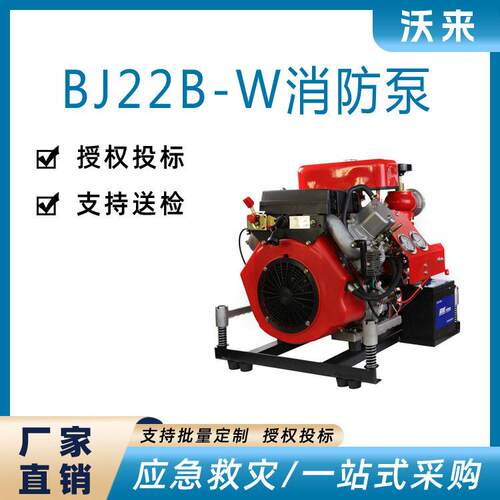 BJ22B-W移动式消防大流量水泵农田灌溉水泵森林灭火压泵扬程