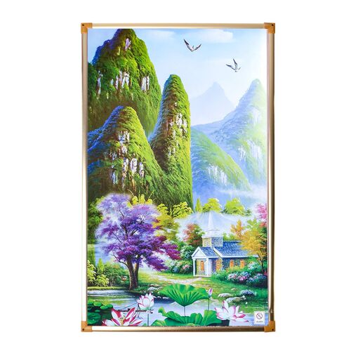 500W碳e晶墙暖电暖器壁挂电暖画电壁画石墨烯壁挂式电暖气