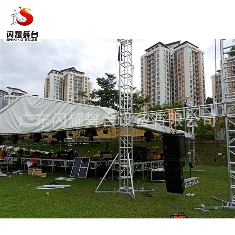 设计造型铝合金桁架A异性灯光架背景架吊顶
