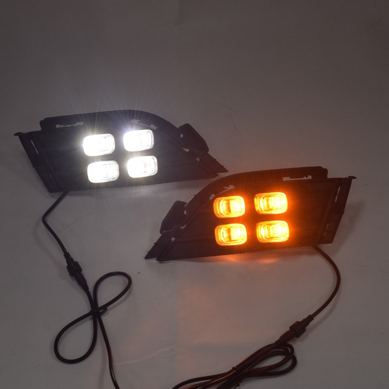 适用于17 18现l代名图日行灯 LED日间行车灯带转向 夜行冰蓝改装