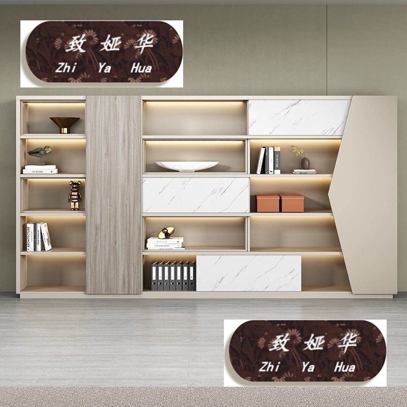 简约现代木质带锁办公文件柜