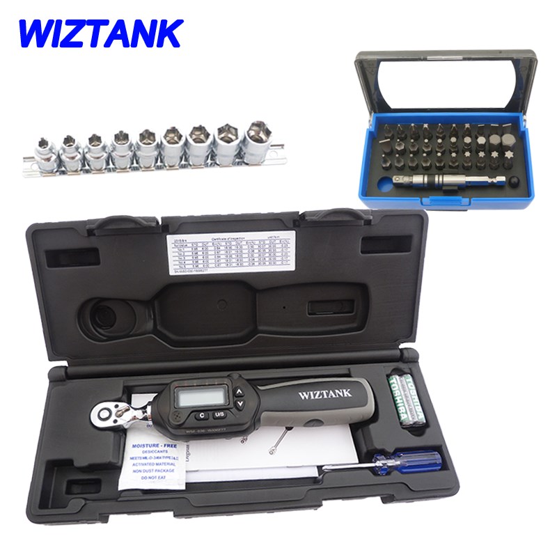 WIZTANK台湾进口3/8方4.2-85NM 力矩 数显扭力扳手WSP3-085CN套装