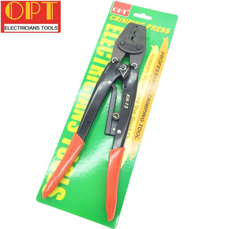 原装台湾OPT压线钳KH-13 28C闭端子奶嘴压接钳子 压线帽专用工具