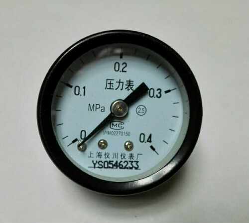直径40mm 轴向无边压力表 y-40z 0-0.4mpa 轴向压力表 上海仪川