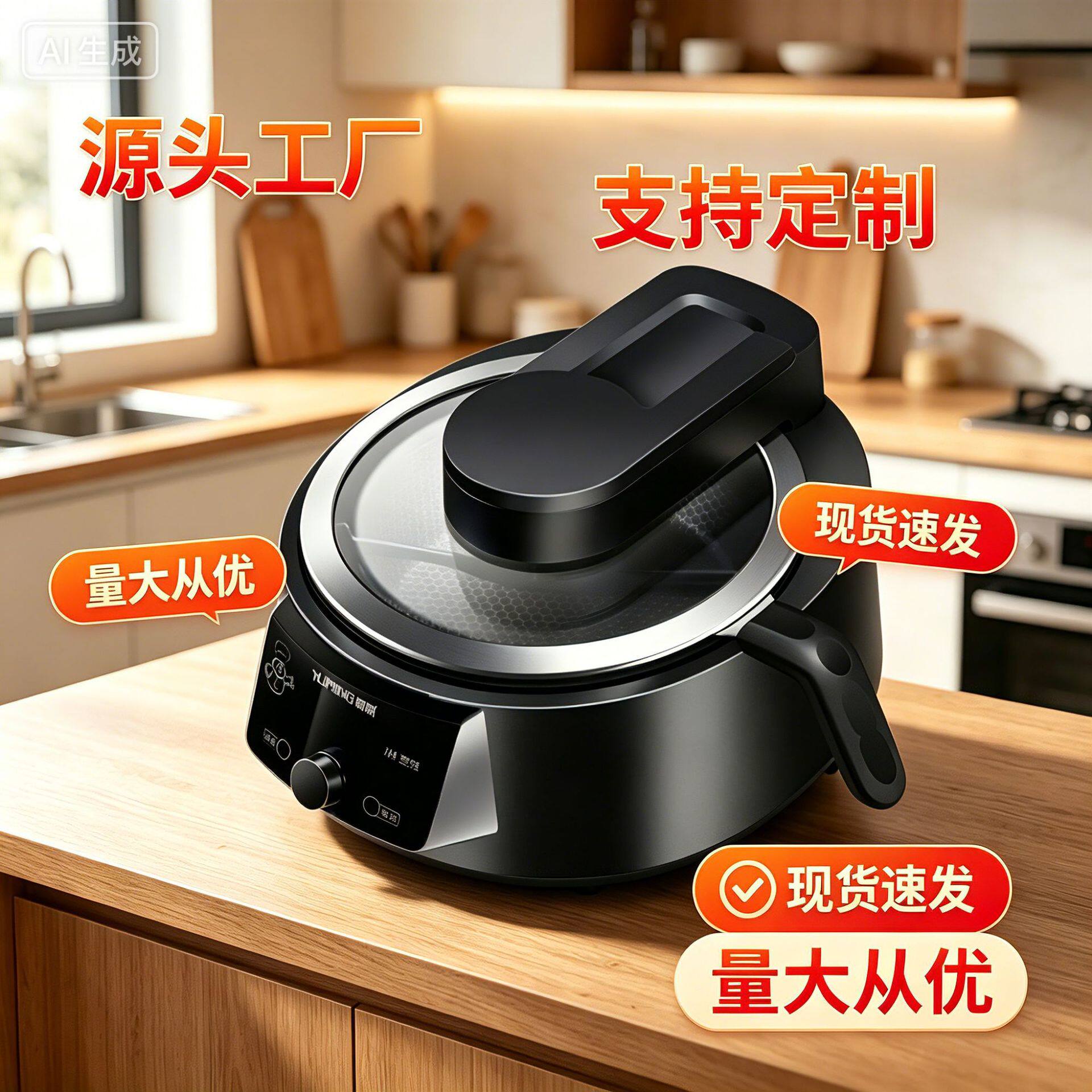 自动炒菜机家用智能多动能大容量无油烟智能炒菜机烹任锅工厂批发