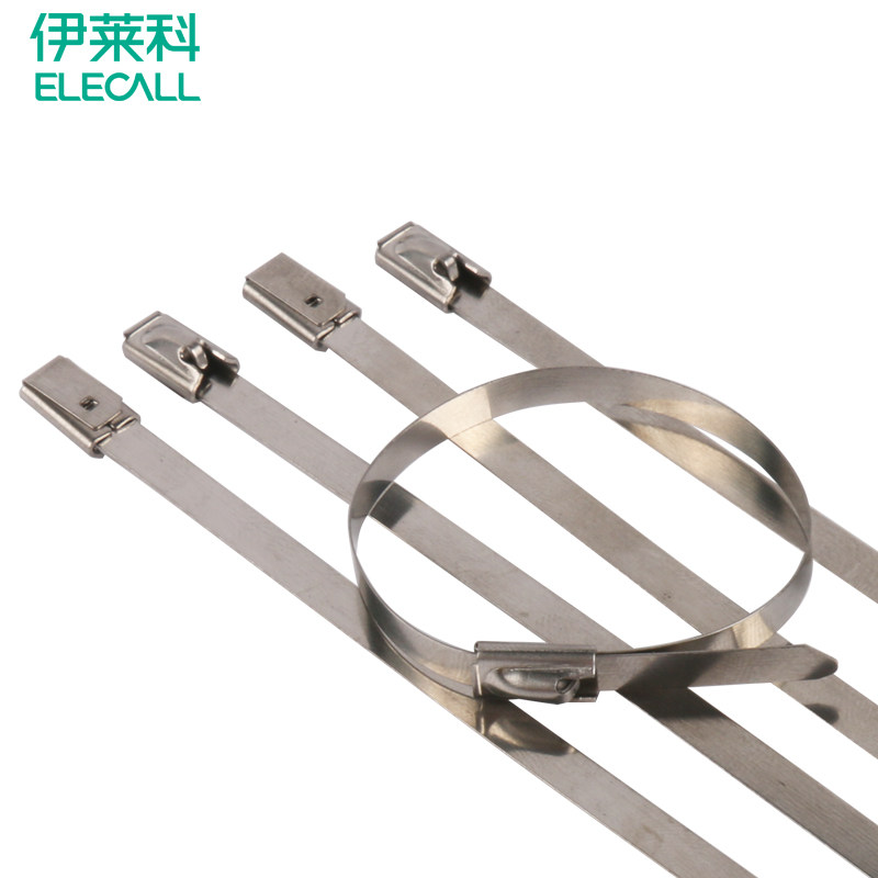 304不锈钢扎带自锁式抱箍卡扣11.5*1600~3000固定器金属白钢扎带