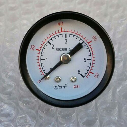 轴向压力表 y-40z 表面直径40mm 压力 0-6kg/cm2 0-80psi pt1/8