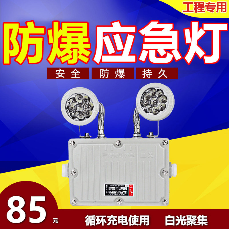 防爆应急灯双头防爆安全出口标志灯EX型LED单面左向右向消防认证