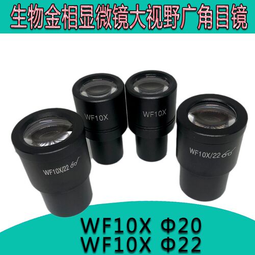 WF10倍目镜生物金相显微镜大视野高清晰广角目镜 WF10*22mm带刻度