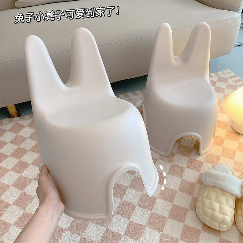 儿童靠背小凳子家用客厅茶几宝宝矮凳餐椅家庭实用大人坐塑料板凳图片