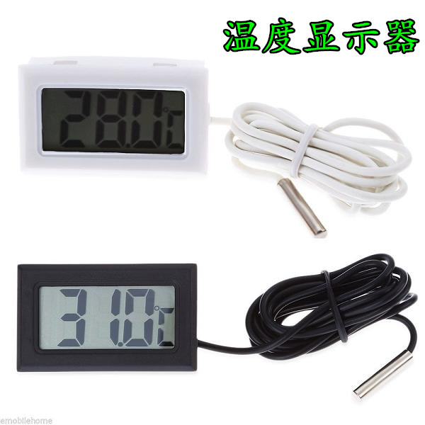 家用电子温度显示器数字冰箱电池款温度表养殖鱼缸数显高精度感应图片