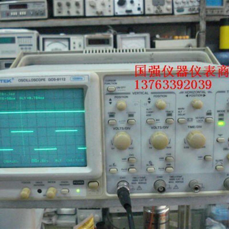 固纬6112数字示波器100MHZ CRT读出100兆双道(电脑主板维修专用)
