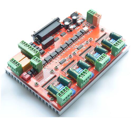 NV872T4 4轴步进电机驱动器 雕刻机驱动板 MACH3 驱动板 控制卡