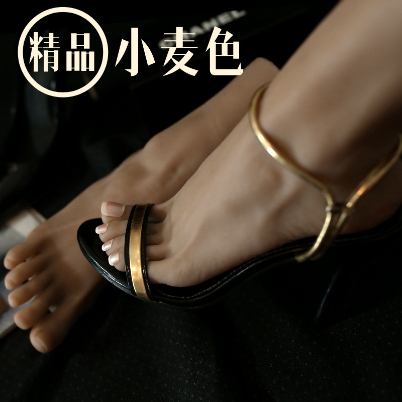 香缘模型真袜仿真倒模实体硅胶美女足模硅胶腿模丝人模型小麦色