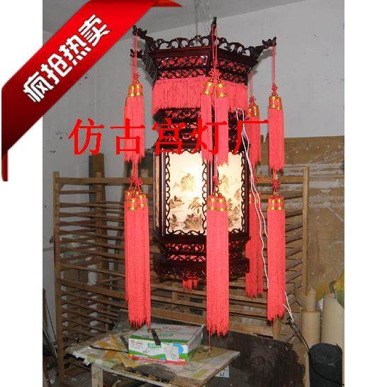中式宫灯中式灯具古典宫宫手绘仿古灯灯木制宫灯客厅