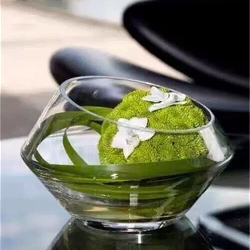 套奢现代明透花艺小花瓶轻装会议室客厅餐桌茶几边几台面装饰摆件